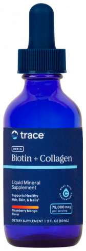 Trace Minerals Research Ionic Biotin+Collagen and minerals, Ресёрч ионизированный Биотин+Коллаген и минералы, 59 мл