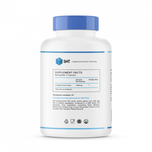 SNT L-Arginine, Л-Аргинин, 180 капсул