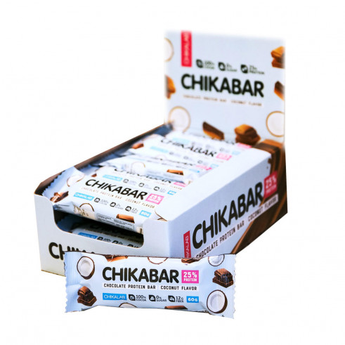 Chikalab Протеиновый батончик с начинкой CHIKABAR, 1200 г